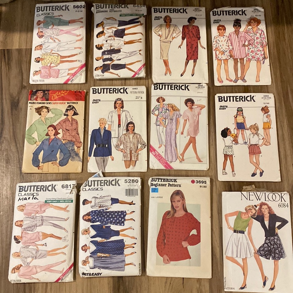Butterick Sewing Patterns (13 total)
